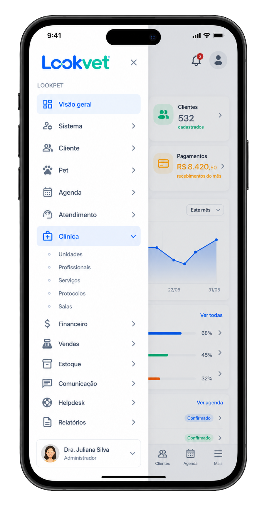 App Lookvet no smartphone